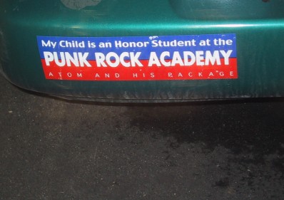 I had a dream when I was in highschool I attended the Punk Rock Academy and no one made fun of me.